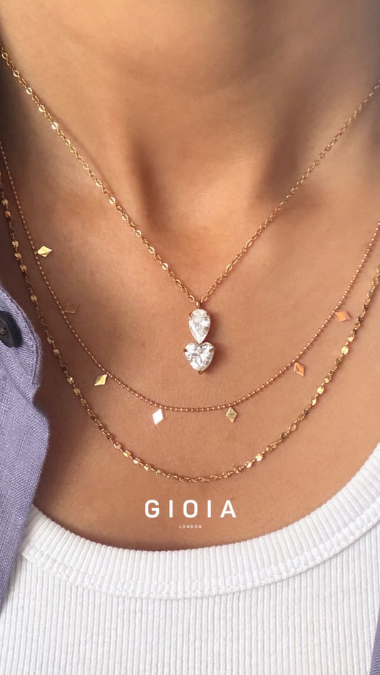 GIOIA Heartdrop pendant necklace