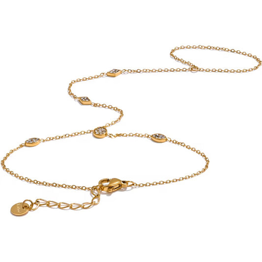 Onyx dainty handchain