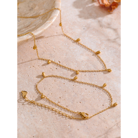GIOIA Teardrop gold chain