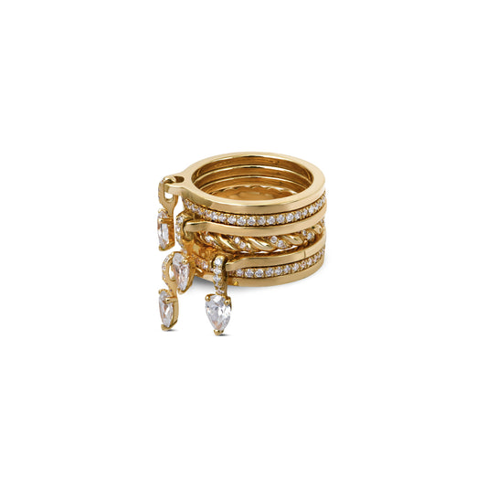 GIOIA PREMIUM stacked ring (7pcs)