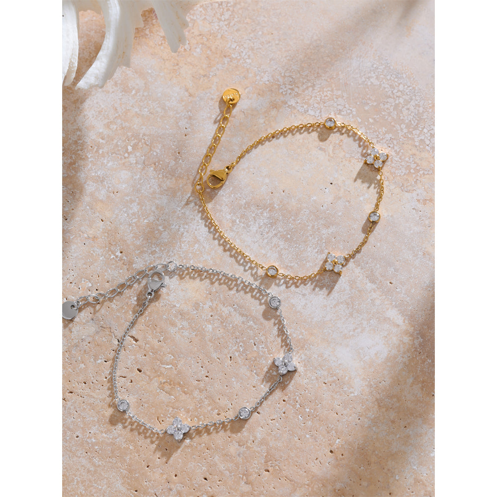 GIOIA Dainty clover bracelet