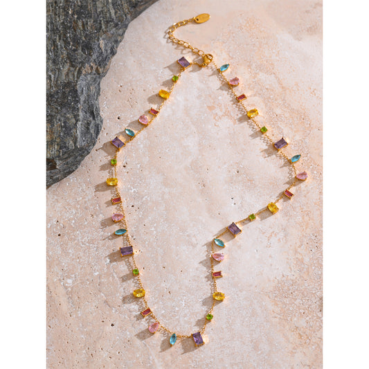 GIOIA Premium scatter stone necklace