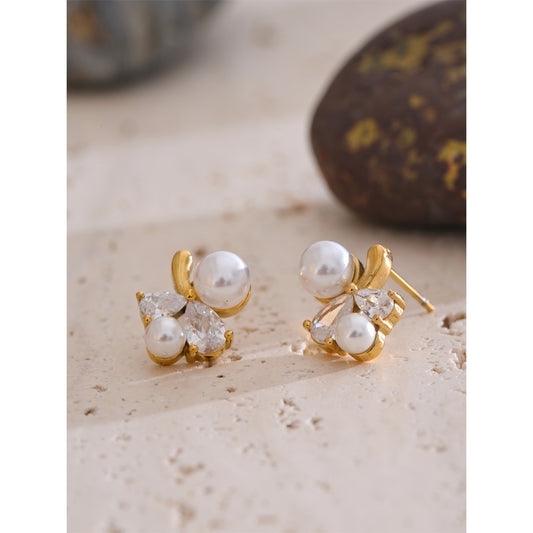 "Kelsey" Earrings-Gold