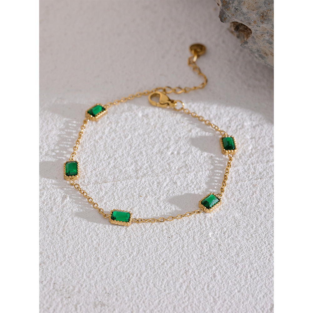 GIOIA Dainty emerald bracelet