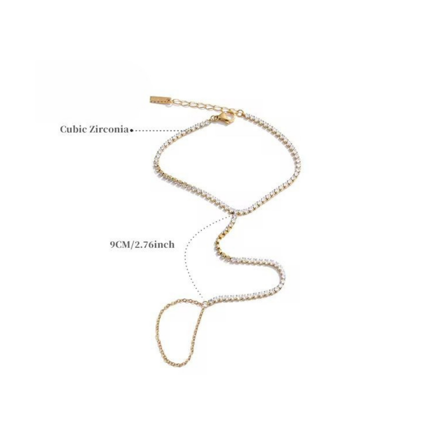 "Helsey" tennis hand chain