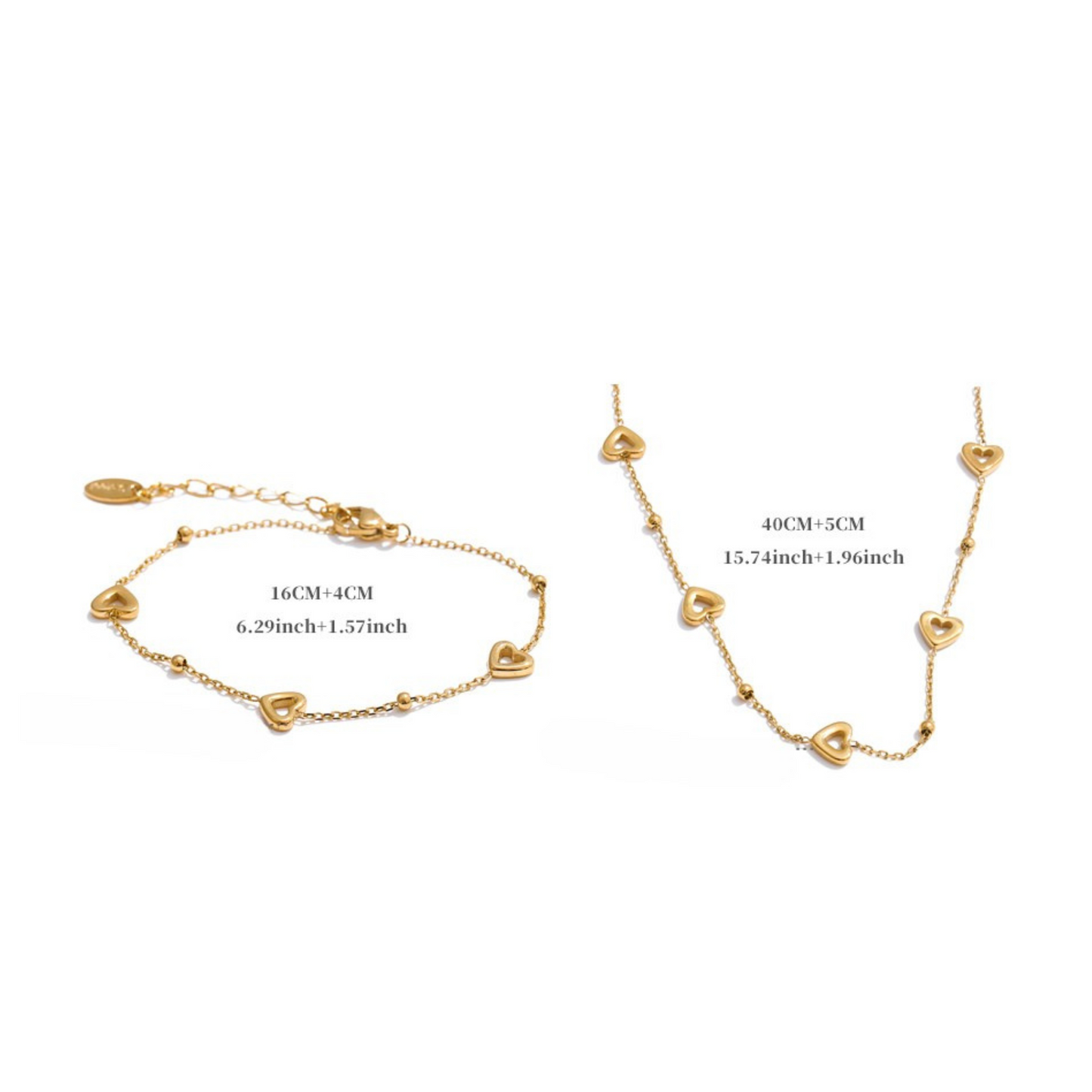 "Pixie" heart chain