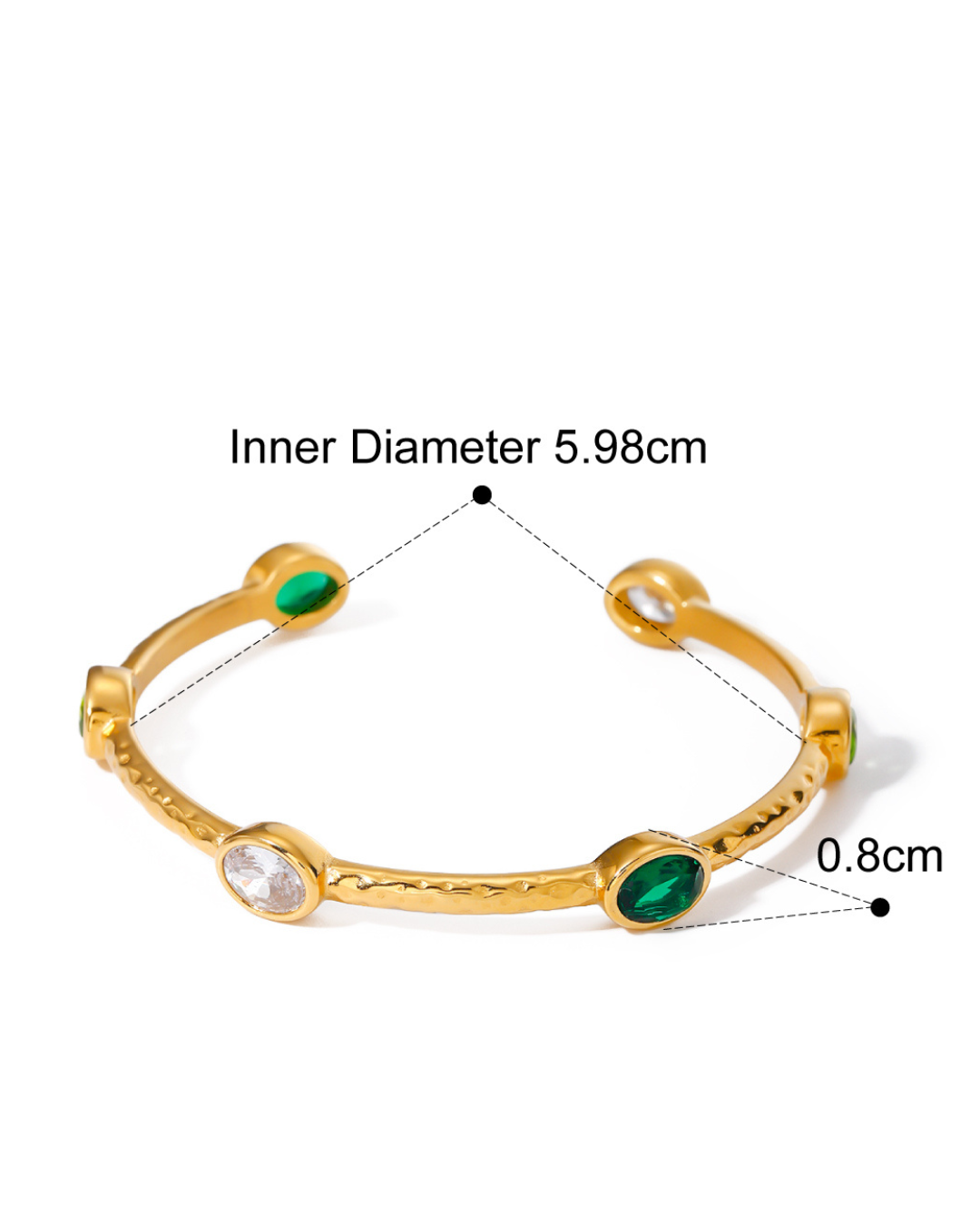 GIOIA emerald bangle