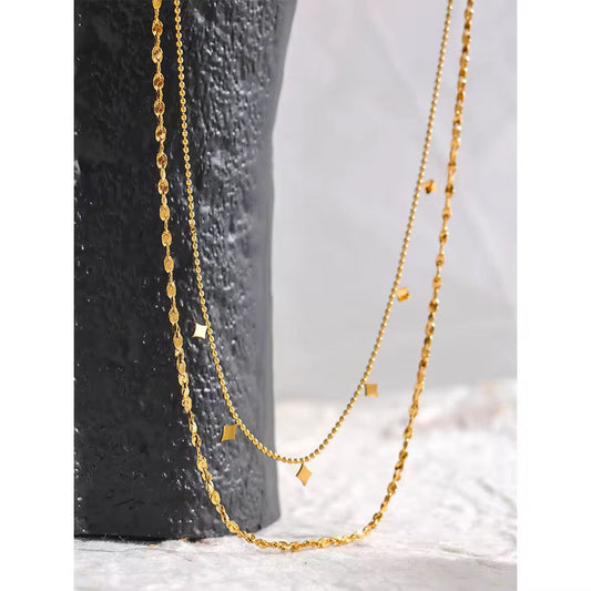 "Faye " Double Chain Necklace