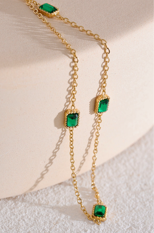 GIOIA Dainty emerald bracelet