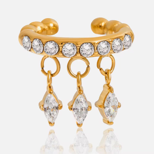 GIOIA Gem drop ear cuff