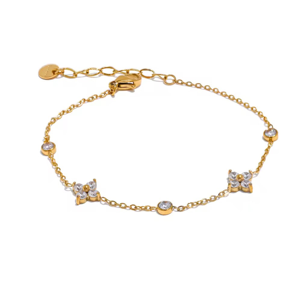GIOIA Dainty clover bracelet