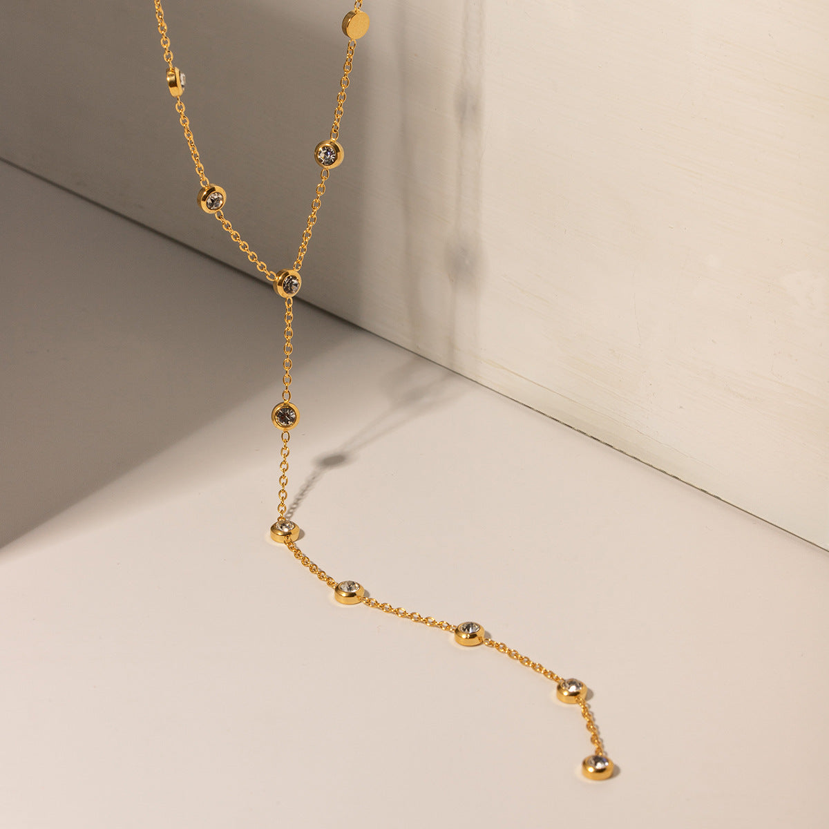 "Ciara" drop pendant necklace