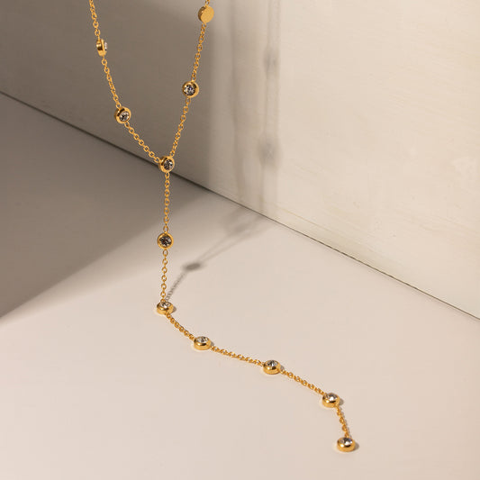 "Ciara" drop pendant necklace