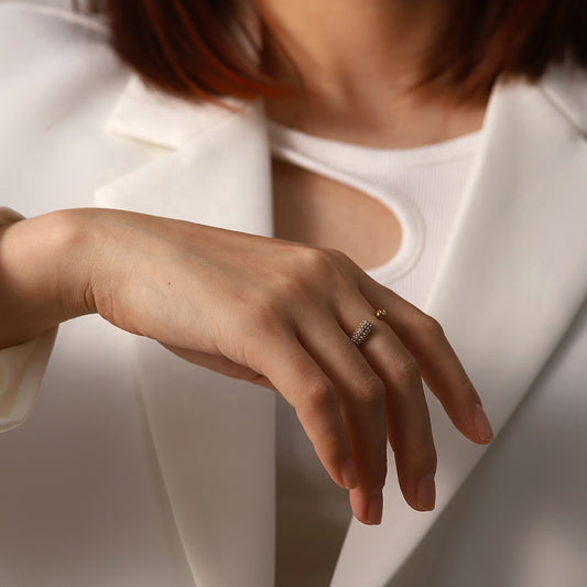 GIOIA Zirconia Encrusted Ring