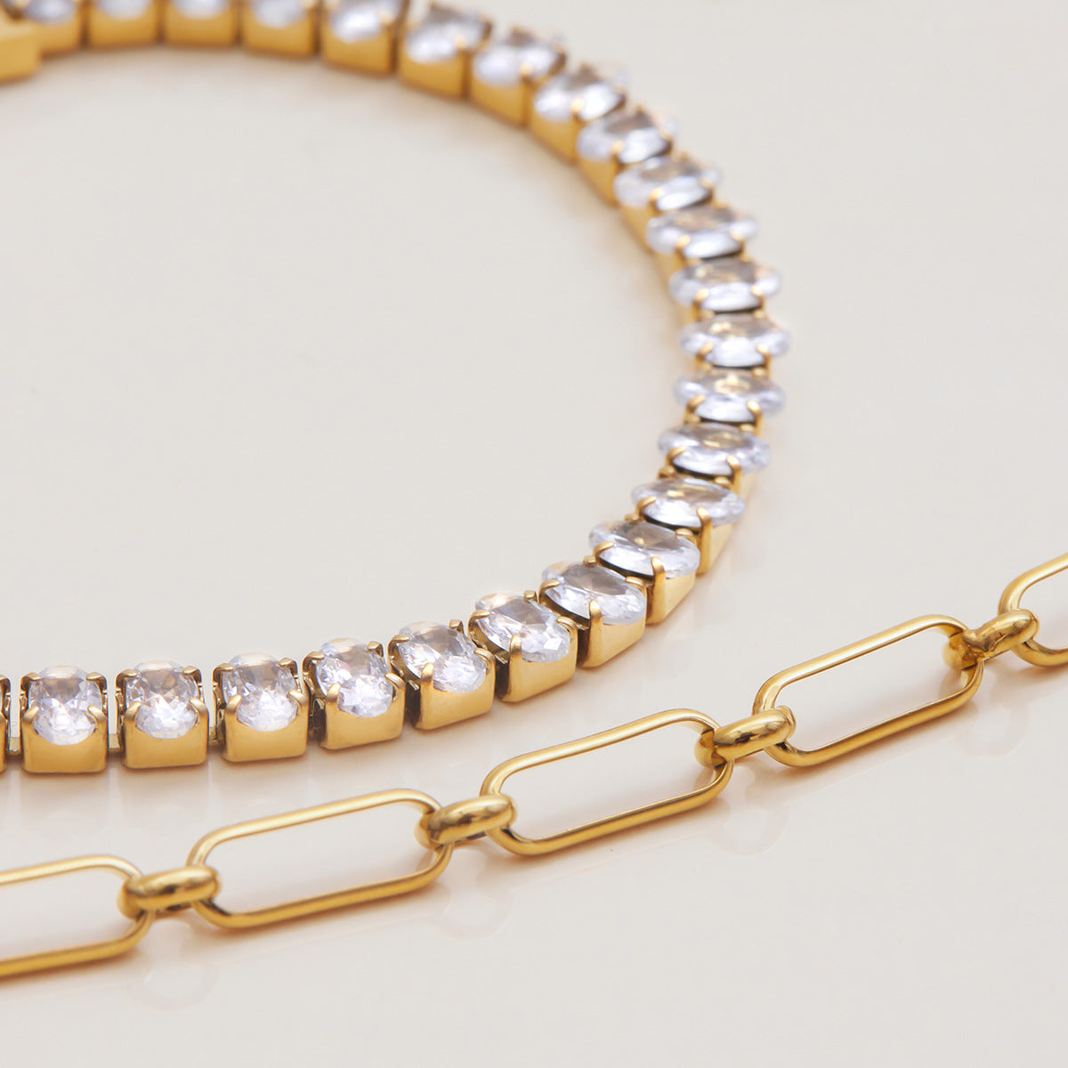 GIOIA Oval Tennis Bracelet