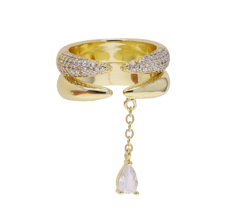GIOIA premium cubic drop ring