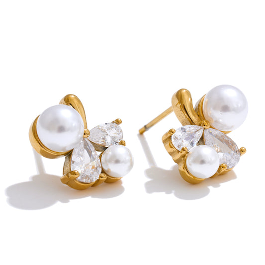 "Kelsey" Earrings-Gold