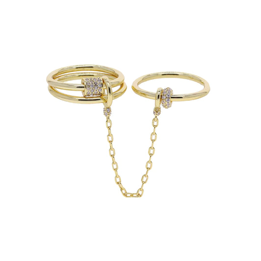 "Seren" Chain Stack Ring