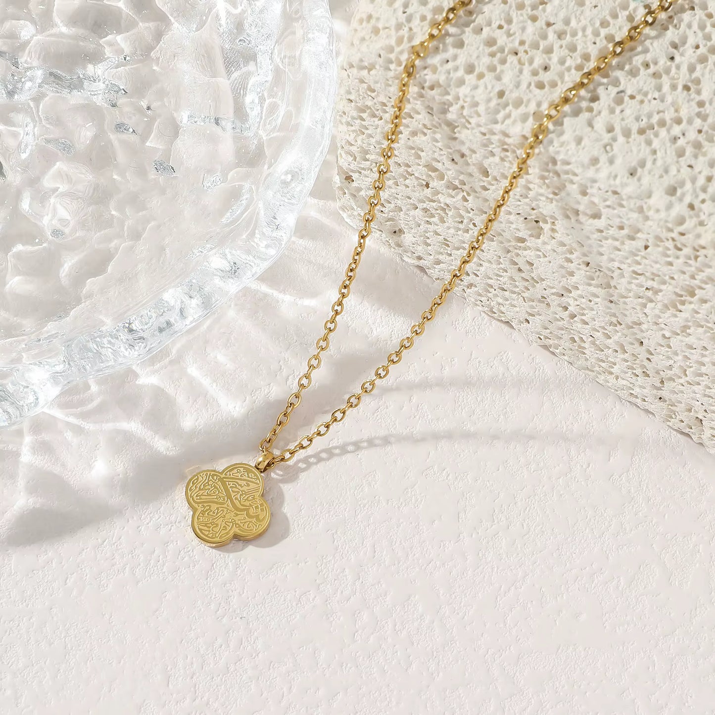 "Shukar" Faith Clover pendant