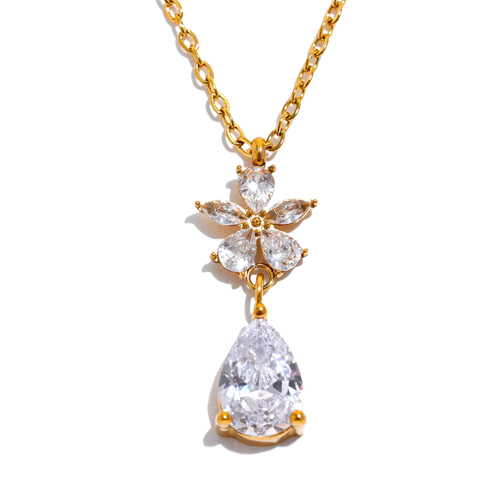 "Gaia" Pendant Necklace - White