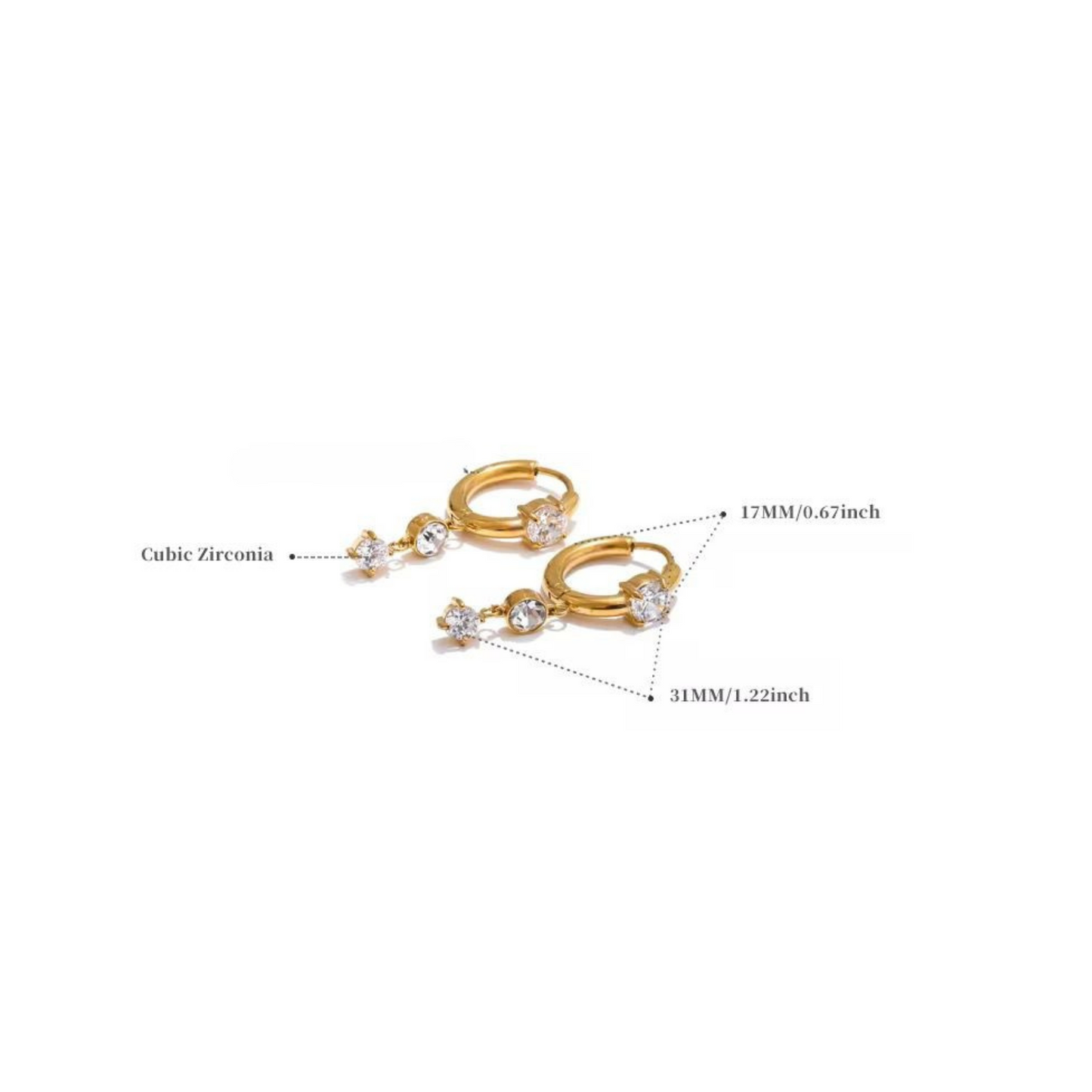 "Noelle" Earring-Gold