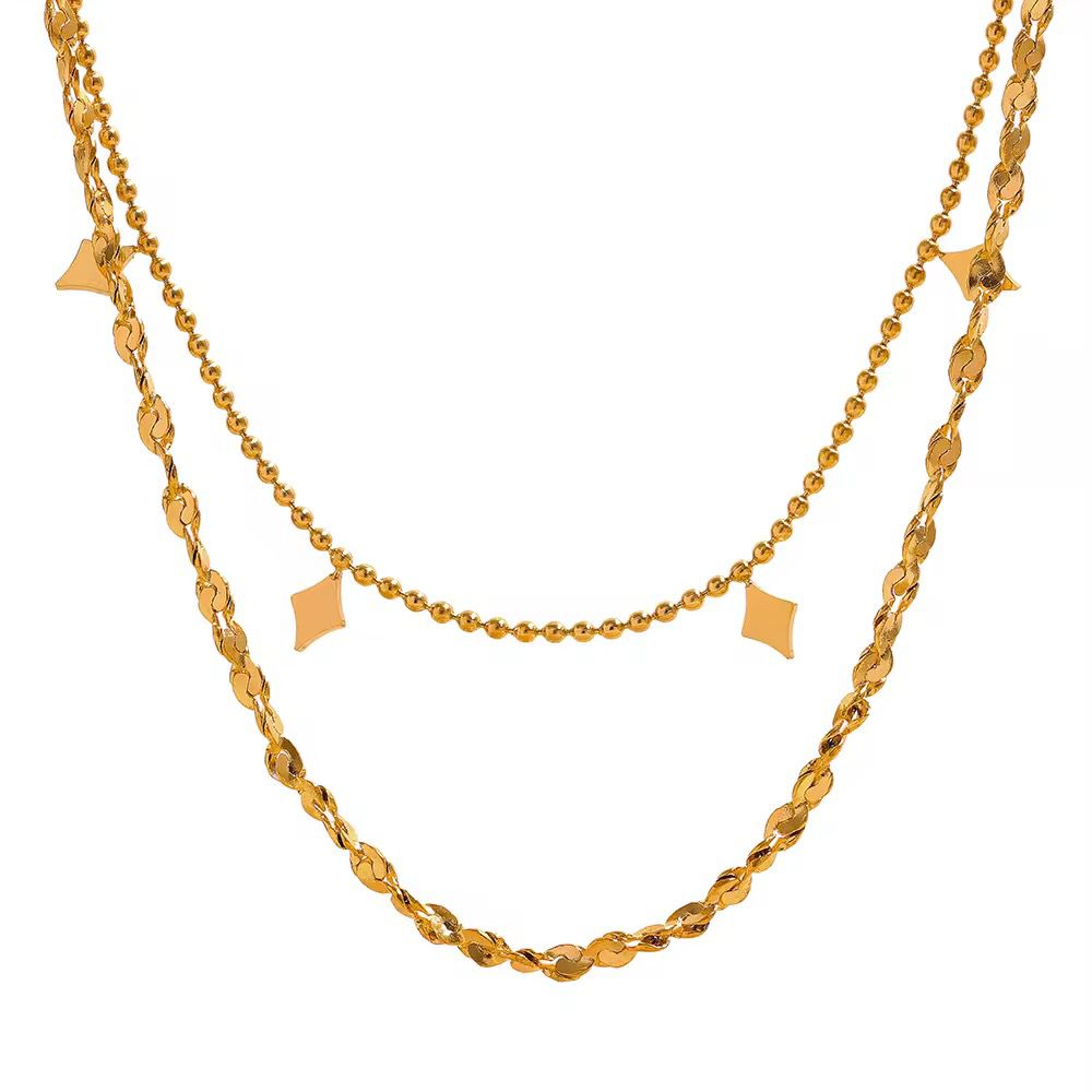 "Faye " Double Chain Necklace