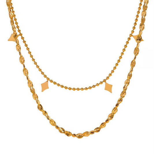 "Faye " Double Chain Necklace